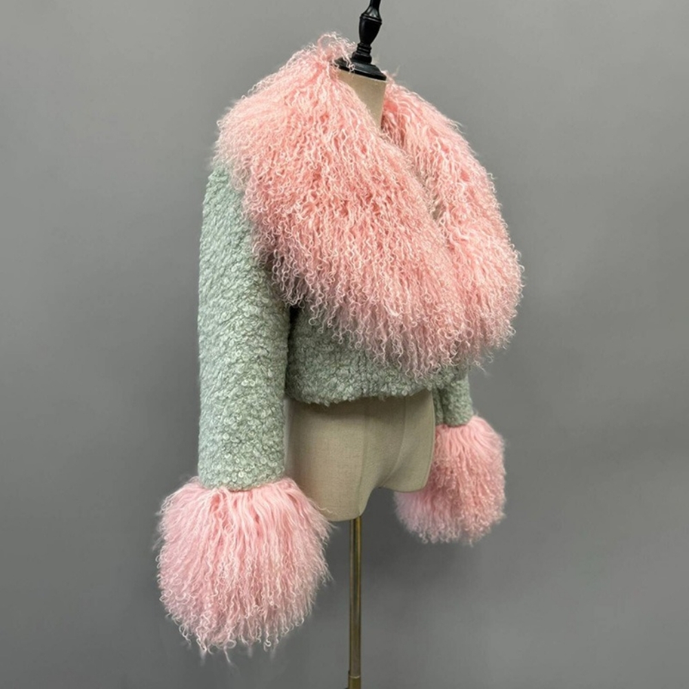 2025 Mongolian Fur Alpaca Coat